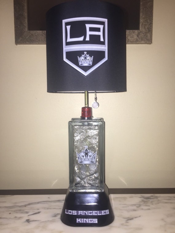 LA Kings glass block lamp nhl sports team
