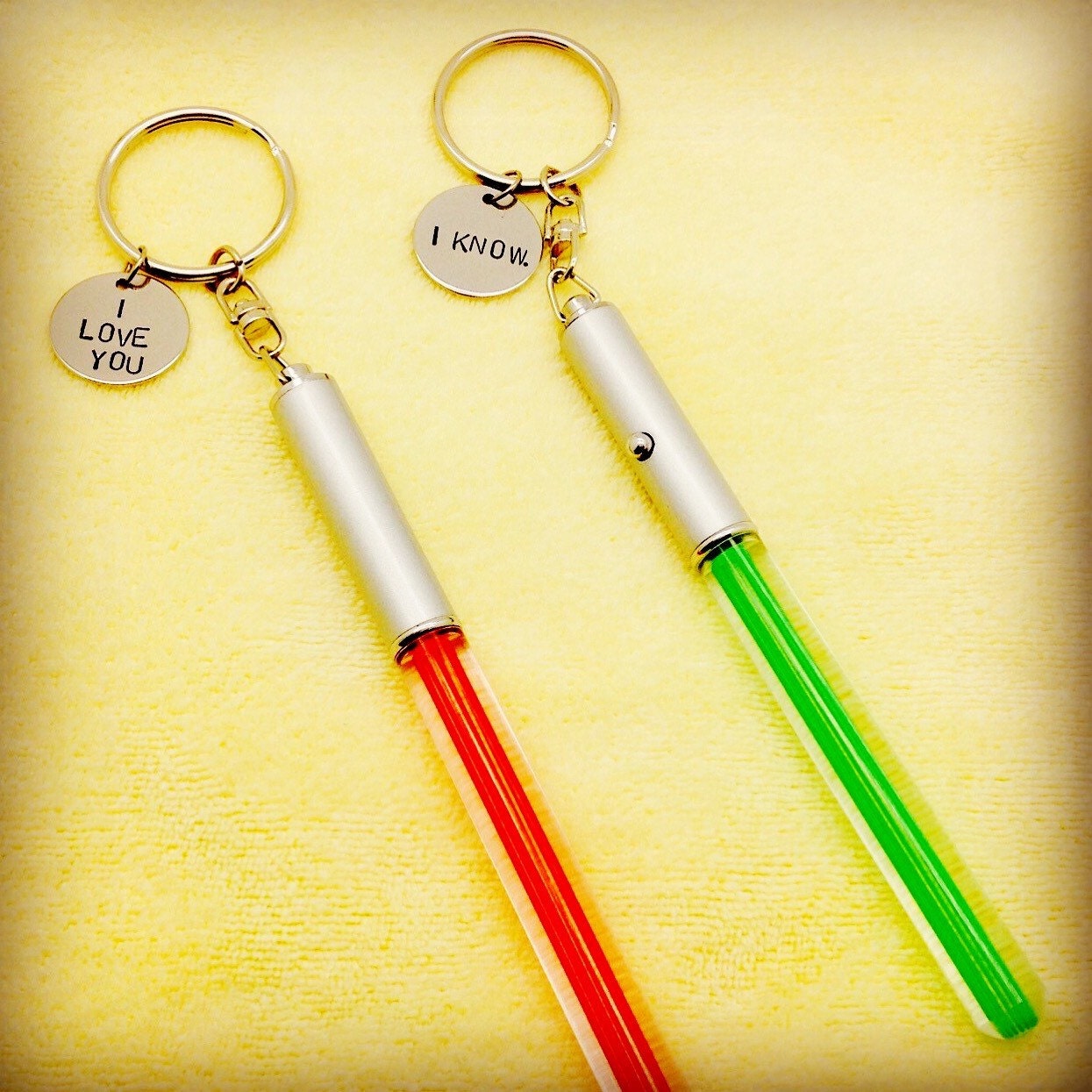 LED Star Wars Keychain The Force Awakens Light saber keychain