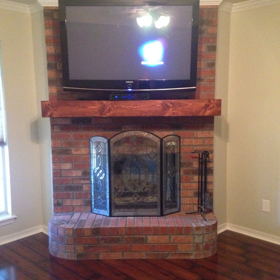 Fireplace mantel.Floating shelf.60 Long x 5.5 Tall Fireplace Mantel Custom hollow fireplace mantle . Look of a solid beam. Made out of wood