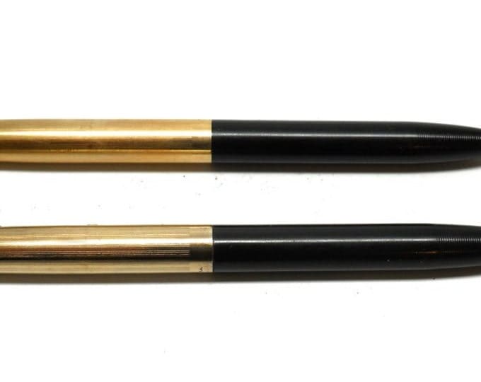 Storewide 25% Off SALE Vintage 1/10th 16k Gold Filled Parker Leaded Matching Pencil Set Featuring Black Base Grip Design Finish