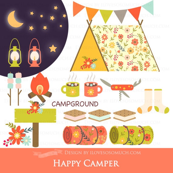 happy camper clipart - photo #4