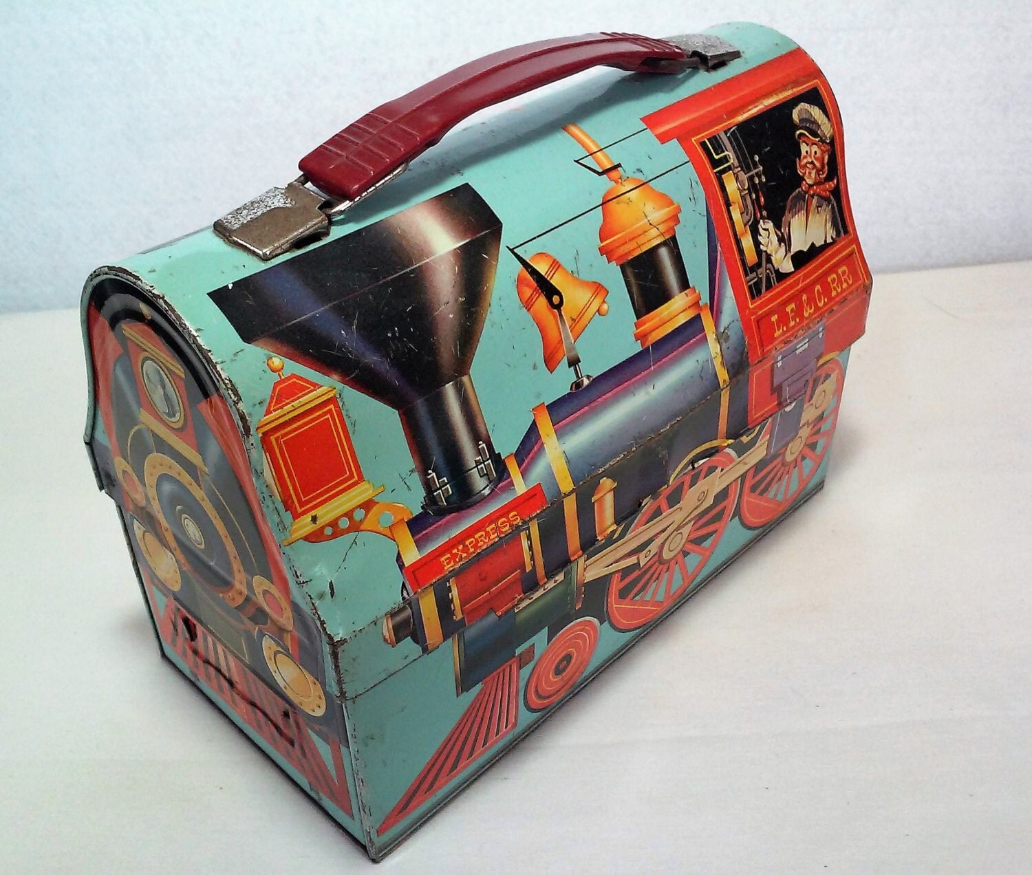 Casey Jones Lunch Box vintage lunchbox collectors by Elvesnmore