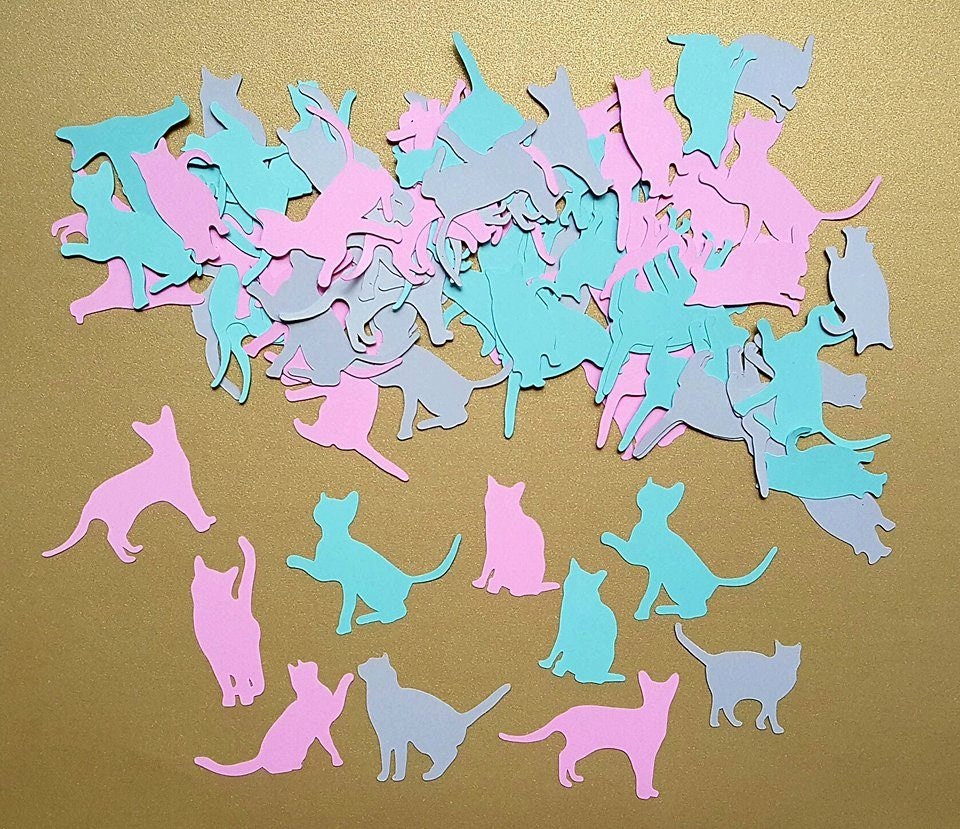 Kitty Confetti 200 Pieces Cat Confetti Kitten Confetti