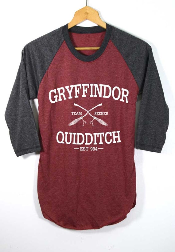 Gryffindor Quidditch Shirt Harry Potter Shirts Raglan 3/4