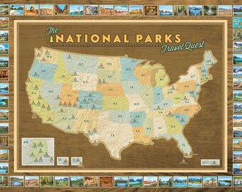 National Parks Travel Quest Poster