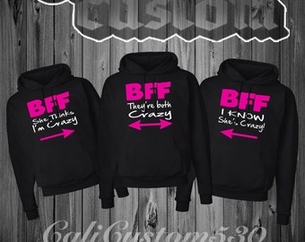 2 Matching Queen And King Black Hoodies by calicustom530 on Etsy