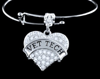 Vet Tech bracelet Vet tech gift Vet tech jewelry Vet tech charm Vet tech