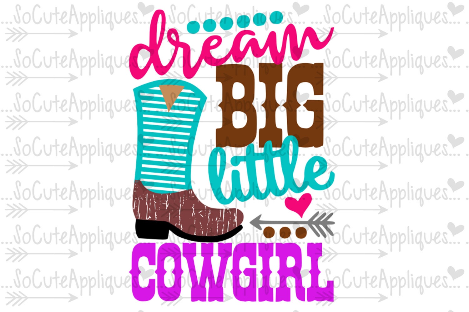 Download SVG DXF EPS Cut file Dream big little cowgirl svg New baby