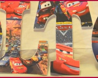 disney cars letters etsy