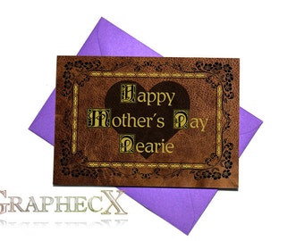Fan-made Once Upon A Time inspired Mother's day Father's day card