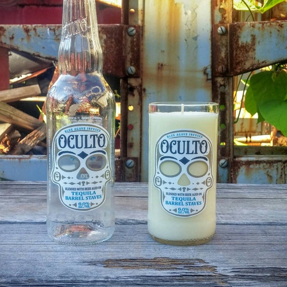 Oculto Tequila Infused Beer Upcycled Scented by ReWineIt02346