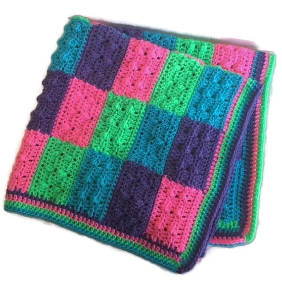 Lego Brites Baby Blanket Crochet Lego Afghan Lego Throw Made