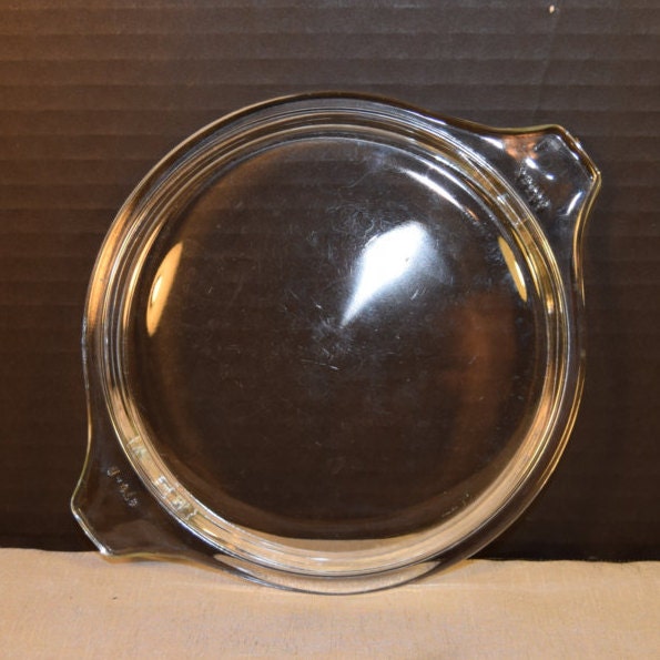 Pyrex Replacement Lid 470 C Vintage Clear Glass Lid with Tab