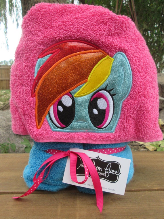 Rainbow Dash Hooded Towel Beach Towel Pool Towel My Little
