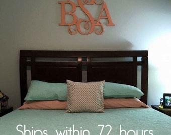 Wooden Monogram - Wooden Monogram Classic - Wooden Monogram Wall Hanging - Wooden Monogram Couples - Wooden Monogram Wedding