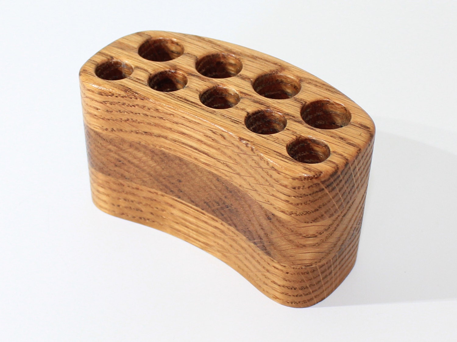 Fountain Pen Holder Desk Organizer Pen Stand Wooden