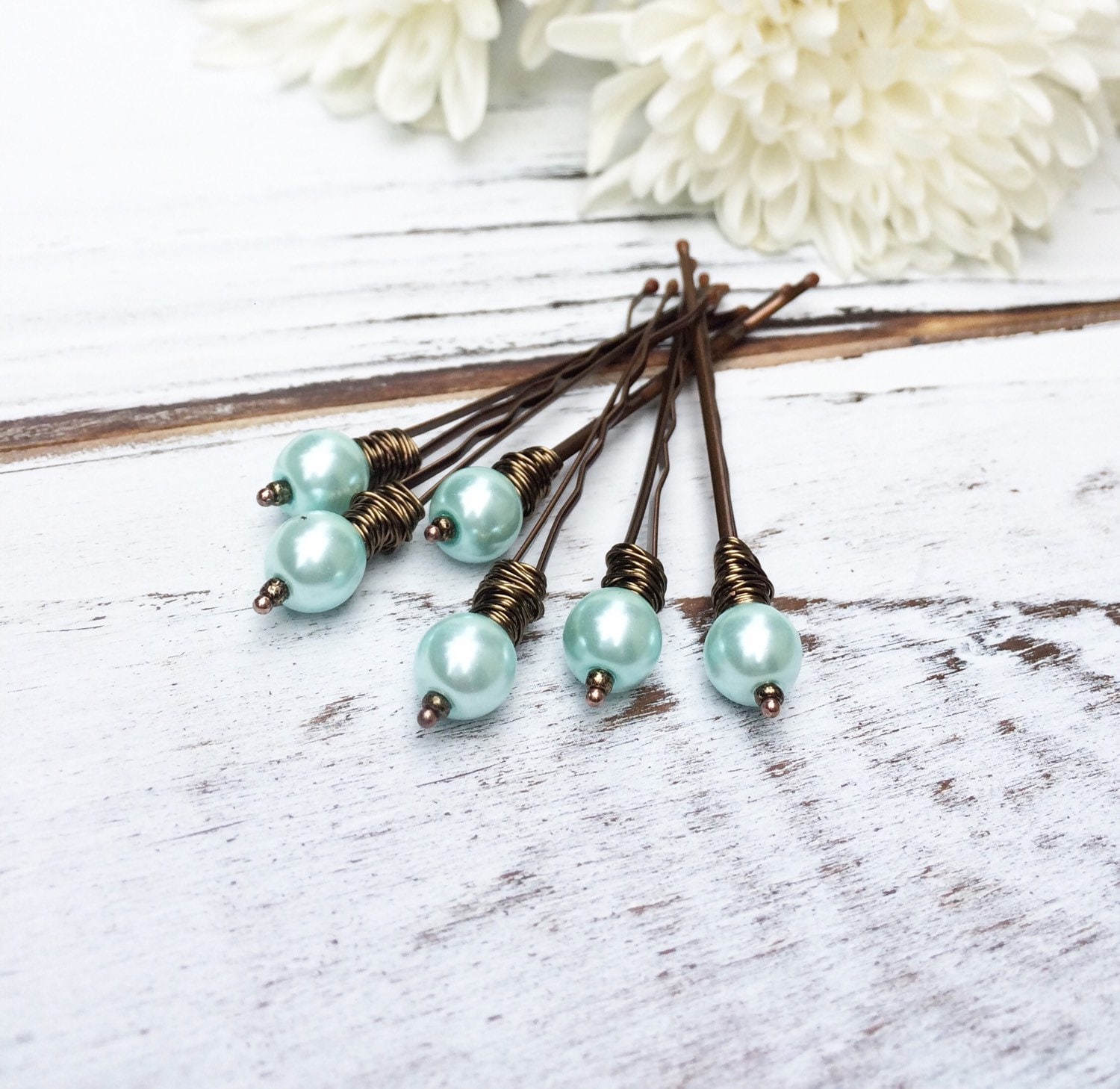 Decorative bobby pin boho hair clips wedding hair by CrushedCameo