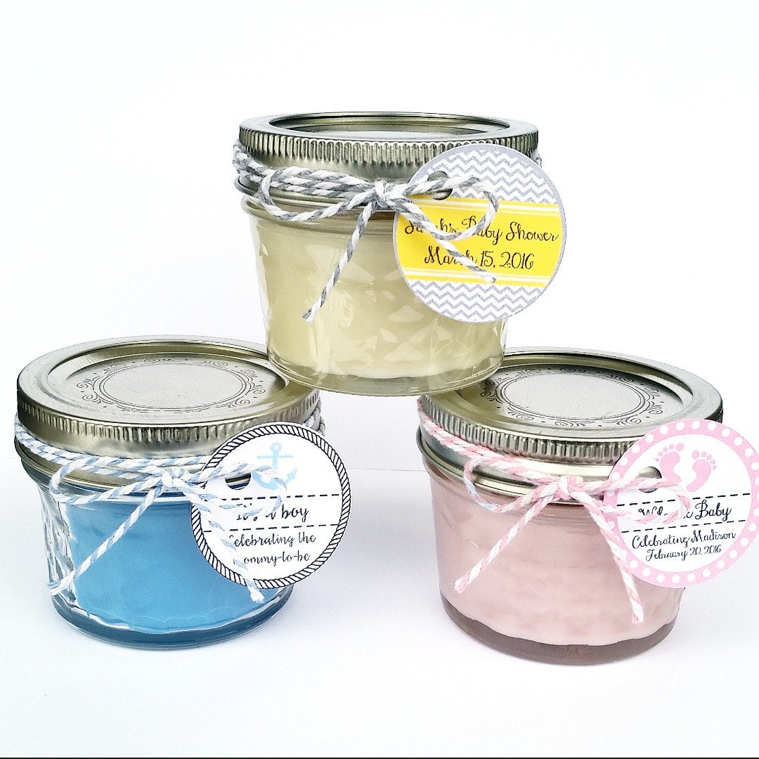 50 Baby Shower Favor Candles Mason Jar Favors Rustic 50 Baby Shower Favor Candles Mason Jar Favors Rustic