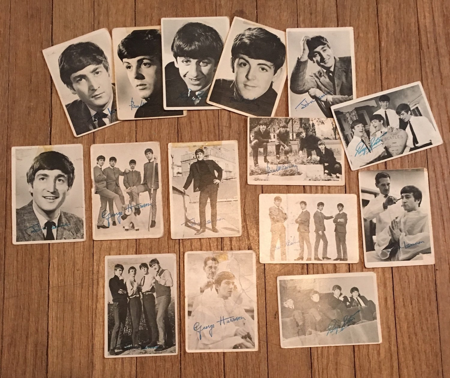 Beatles Trading Cards Set of 15 Original Cards from First
