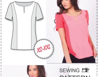 Blouse Patterns - Top Patterns - Womens Sewing Patterns - Blouse Sewing Patterns - T Shirt Sewing Pattern - Sewing Pattern For Woman