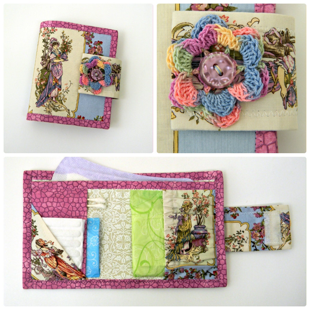 Feminine Hygiene Emergency Kit Woman Toiletry Bag Purse