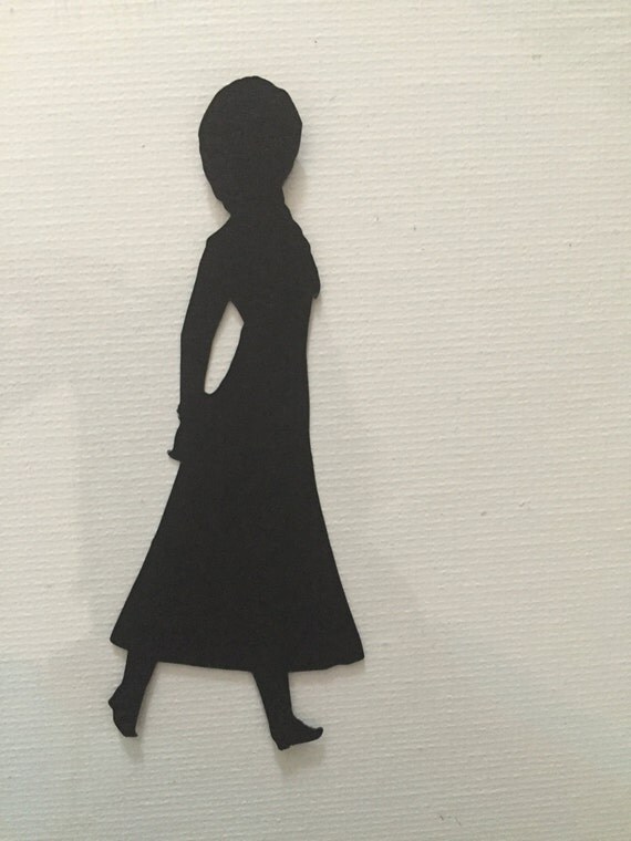 6 Disney Princess Anna Frozen Silhouette Embellishments