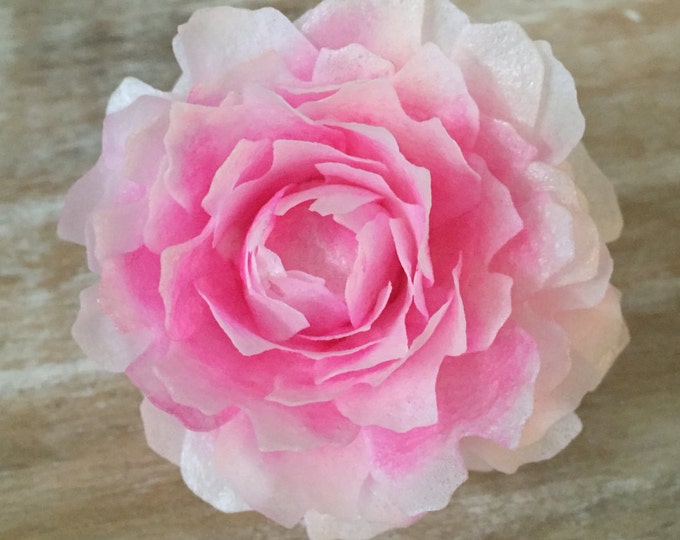 Edible Peonies, Wafer Paper Flowers for Cakes - "Bomb Style"