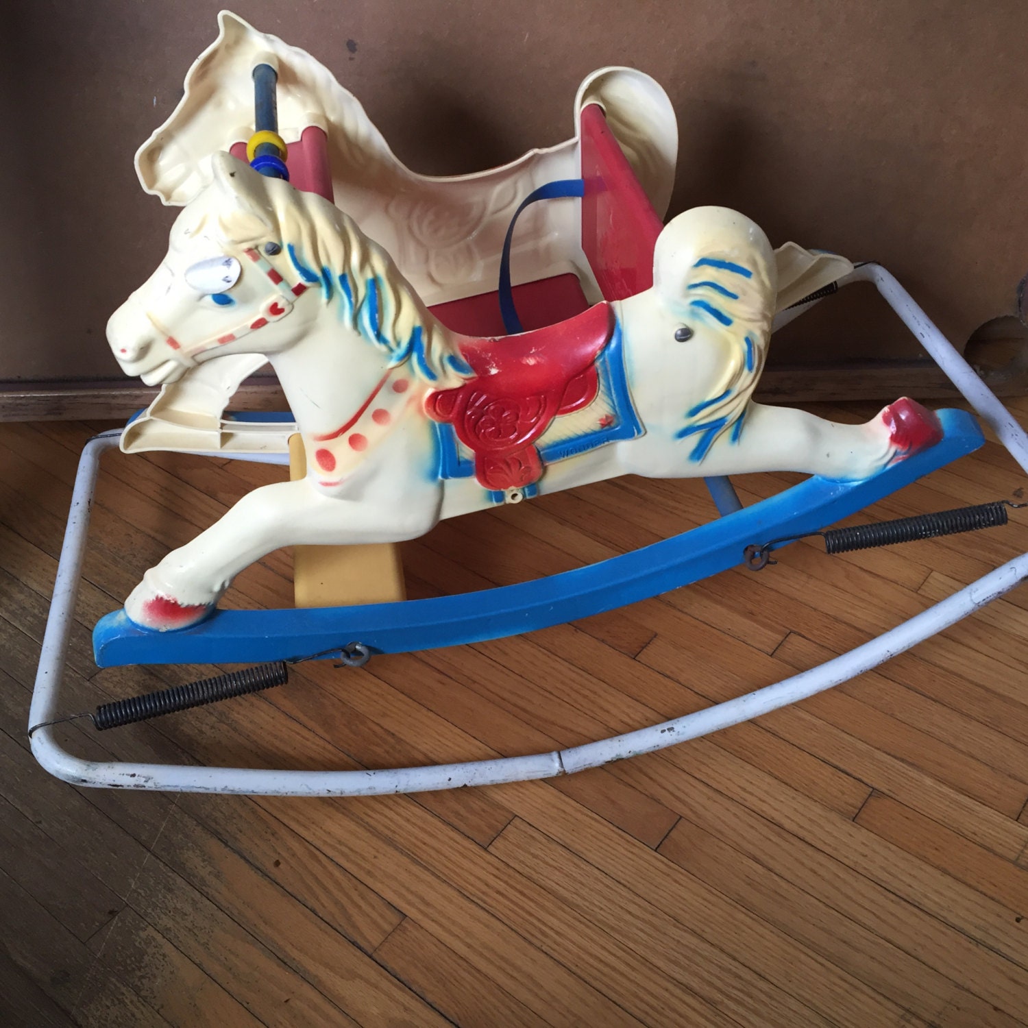 vintage spring rocking horse