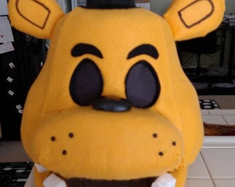 Golden Freddy FNAF Costume Mask! Movable Jaw!! Five Nights at Freddy's!