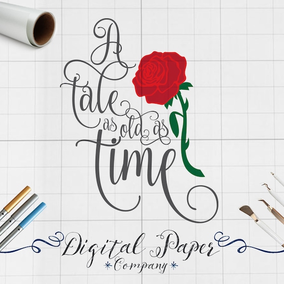 Download Tale As Old As Time Svg Dxf Beauty And The by ...