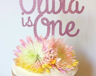 Personalized Name Birthday Cake Topper, First Birthday Cake Topper, Smash Cake Topper, First Birthday Cake Topper, Birthday Cake Topper
