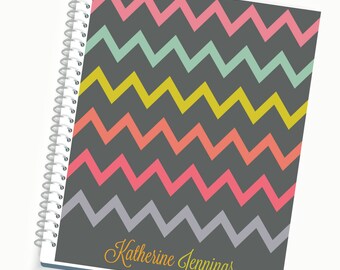 2017 Planner, Personalized Daily Planner, Monthly Planner, Yearly Planner, Laminated Covers, Calendar, Travel Planner, Writing Journal