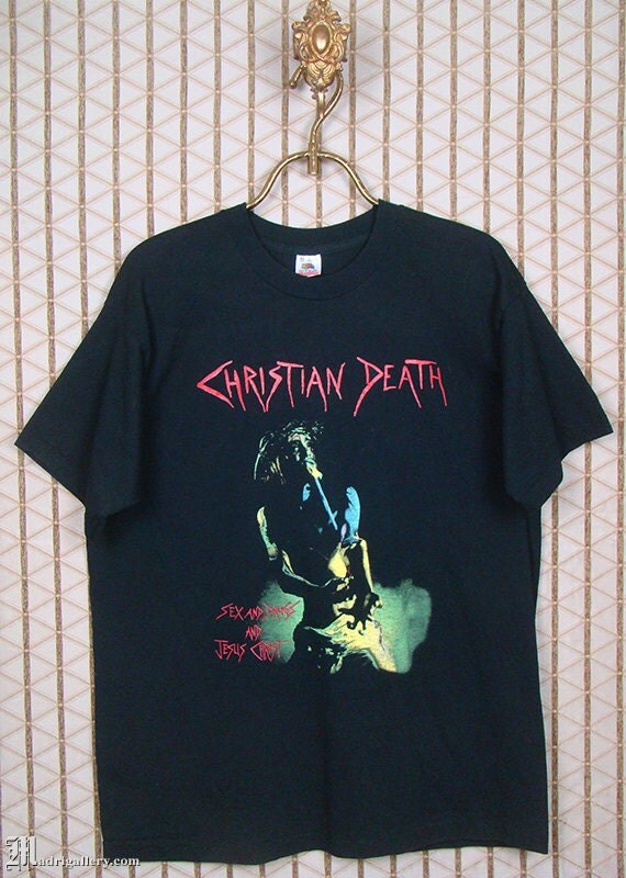 Christian Death vintage & rare T-shirt black tee shirt Rozz