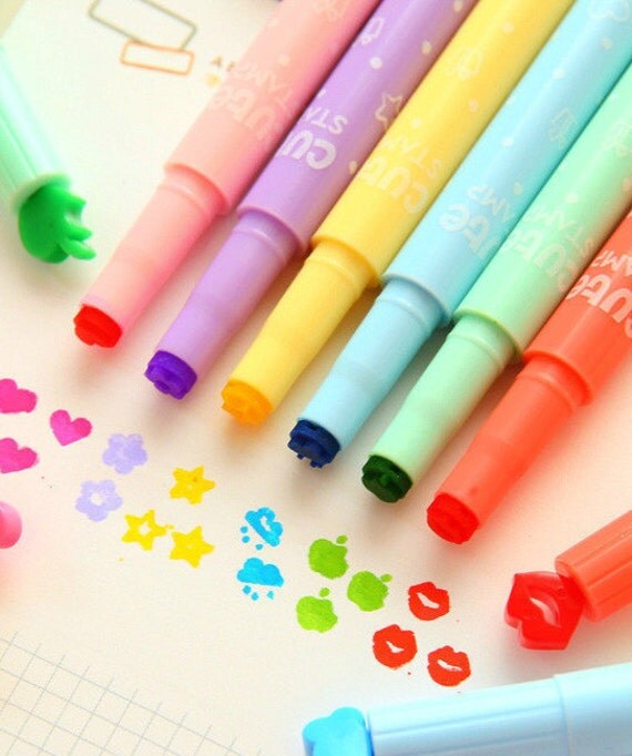 SALE Highlighter / Stamp / Stationary / Marker / by RileynFynn