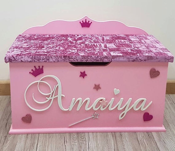 personalised name toy box