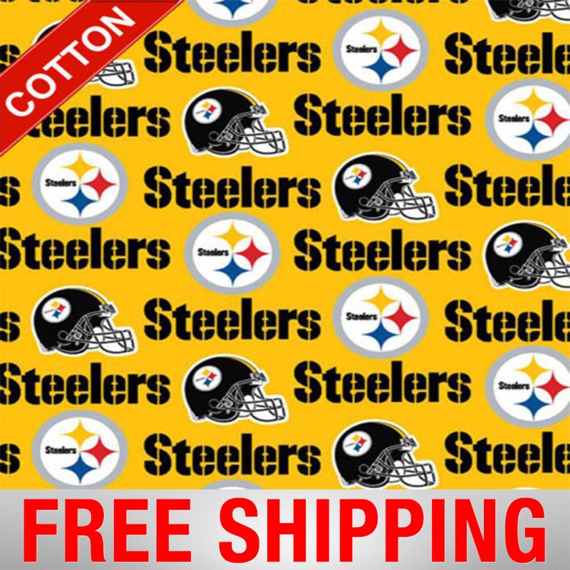 Pittsburgh Steelers Cotton Fabric NFL Style PIT6336 60