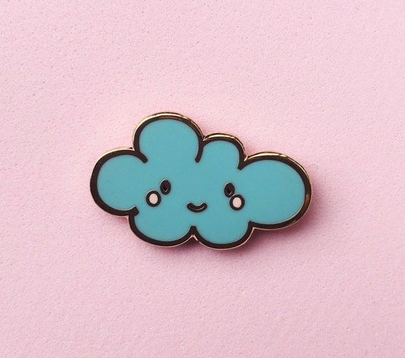 Happy Cloud Lapel Pin Cute Enamel Pin Cloisonne Lapel Pin