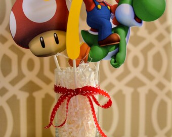 Mario Party Supplies Super Mario Birthday Party Super Mario Cake Mario Kart Mario Wii Super Paper Mario Super Mario Bros Video Game Party