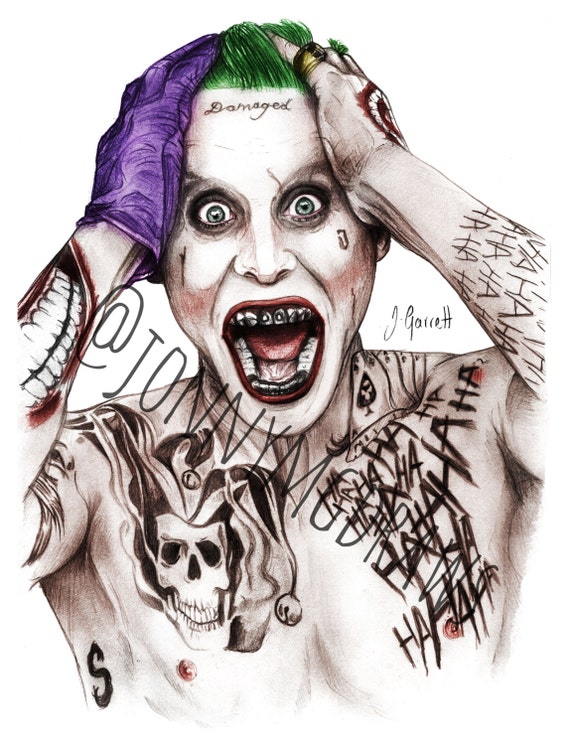 Suicide Squad Joker A4 Portrait