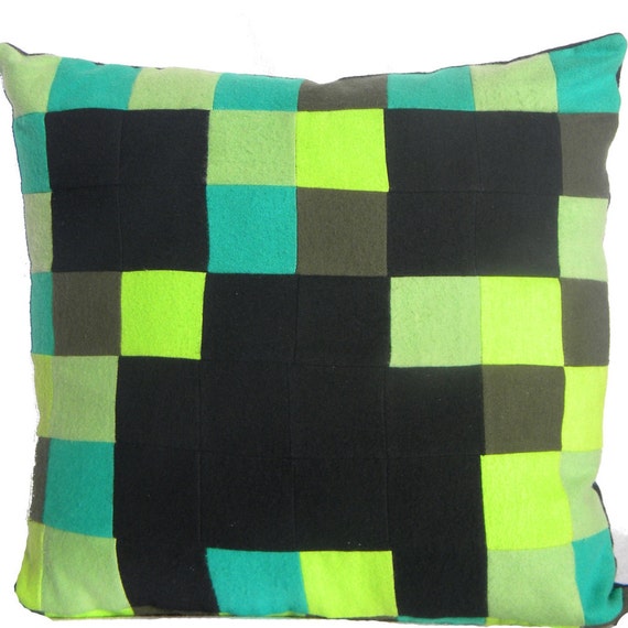 Minecraft Pillow: Creeper Accent Throw Pillow by ZayleeMae ...