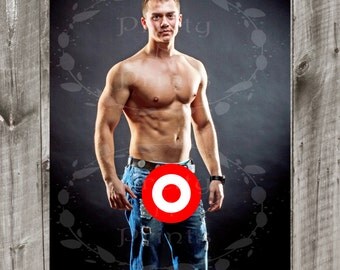 Universal image within pin the junk on the hunk printable Striking image with regard to pin the junk on the hunk printable