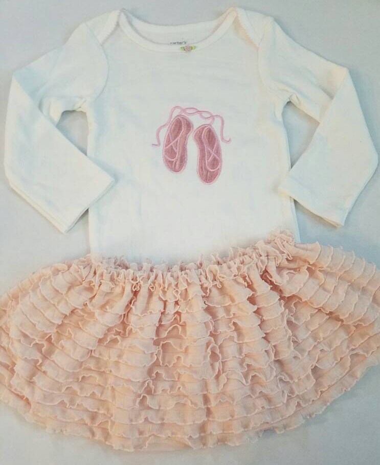 Little Ballerina Onesie Style Bodysuit and by MandEmDesignsStudio