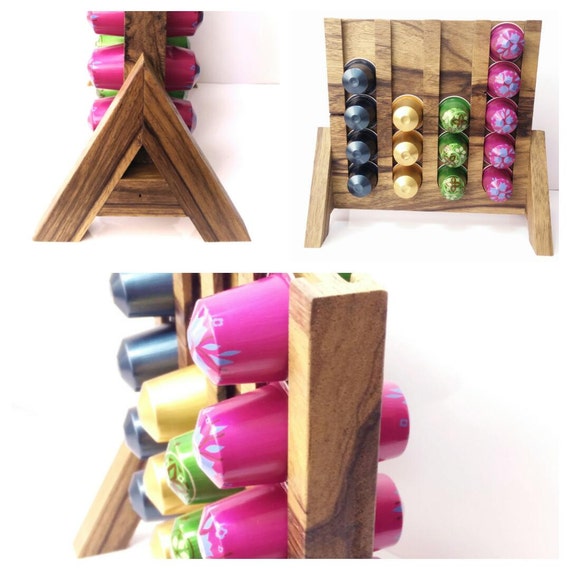 nespresso holder capsules for holder display nespresso rack pod stand coffee wood capsule walnut
