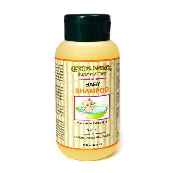 Baby Shampoo Vegan Shampoo Baby Hair Shampoo by CrystalSpringsSoap