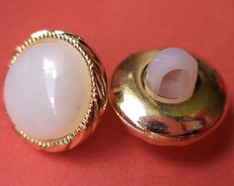 White Gold 13 mm (1973) button blouse buttons 11 small buttons