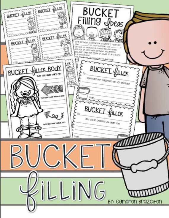 Bucket Filling Slips Forms Activities Posters Poems and
