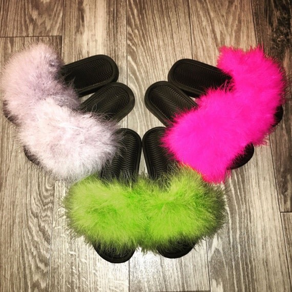 Nike Fur Slides Furry Slides