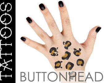 Leopard Costume Accessories - Cat Costume Accessories - Leopard Spots Halloween Temporary Tattoos