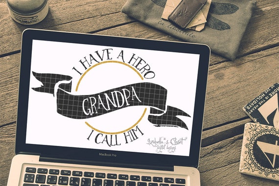 Download Grandpa Hero Quote SVG Vector Printable Cutable