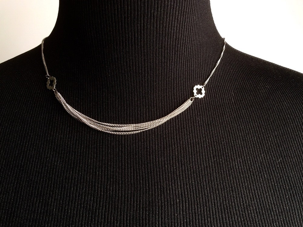 Stainless steel choker stainless steel modern necklace